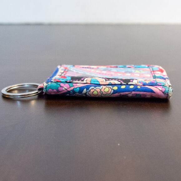 VERA BRADLEY Quilted Haymaker Paisley Campus Double ID Pocket Size Bifold Wallet - Picture 5 of 7